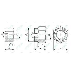 DIN 980 V, ISO 7042/10513 hex full metal lock nuts conelock