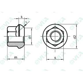 DIN 7, ISO 2338 B, UNI 1707 goupille de position cylindriques