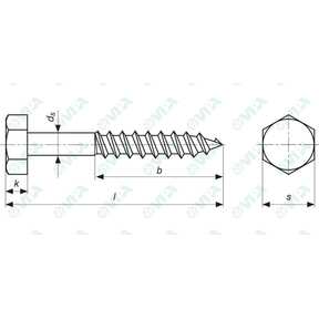 DIN 440 R Arandelas planas para construcciones de madera con orificio redondo