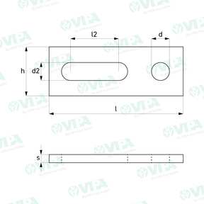  Adapter plate for dowel screws