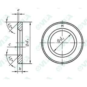 ISO EN 14399 / 6 Arandelas planas para carpintería con chaflán de alta resistencia